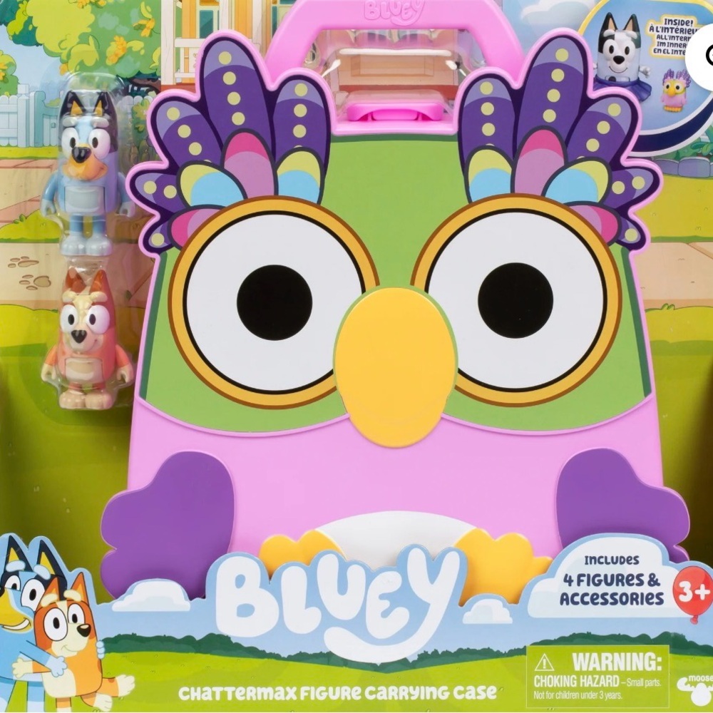 Bluey Chattermax Figure Carrying Case - Multicolor